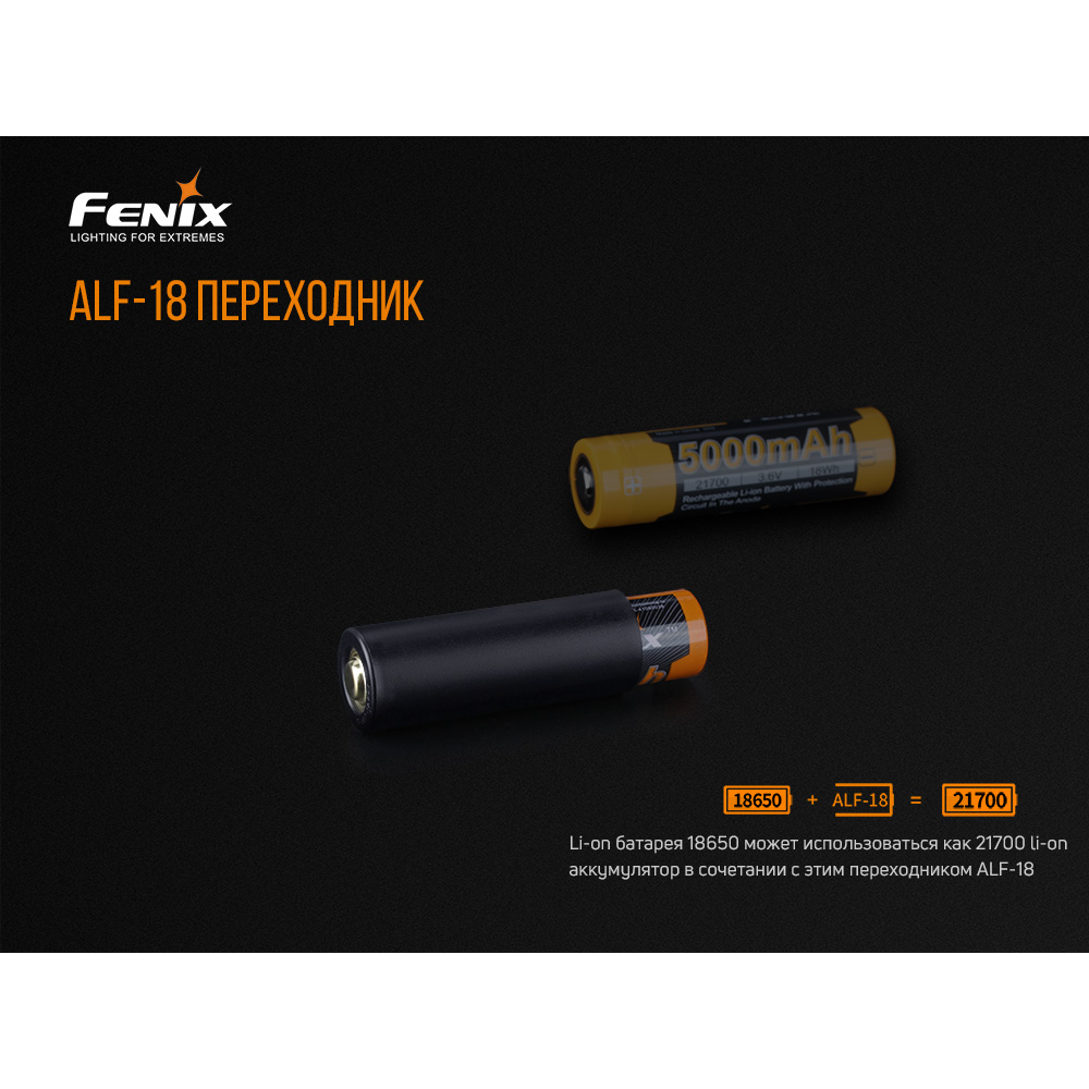 Перехідник для акумулятора Fenix ALF-18