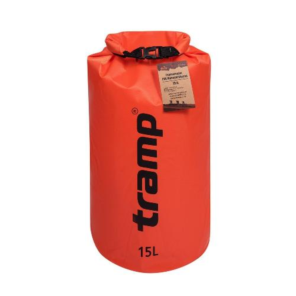 Гермомешок PVC Diamond Rip-Stop 15л Tramp TRA-112-orange