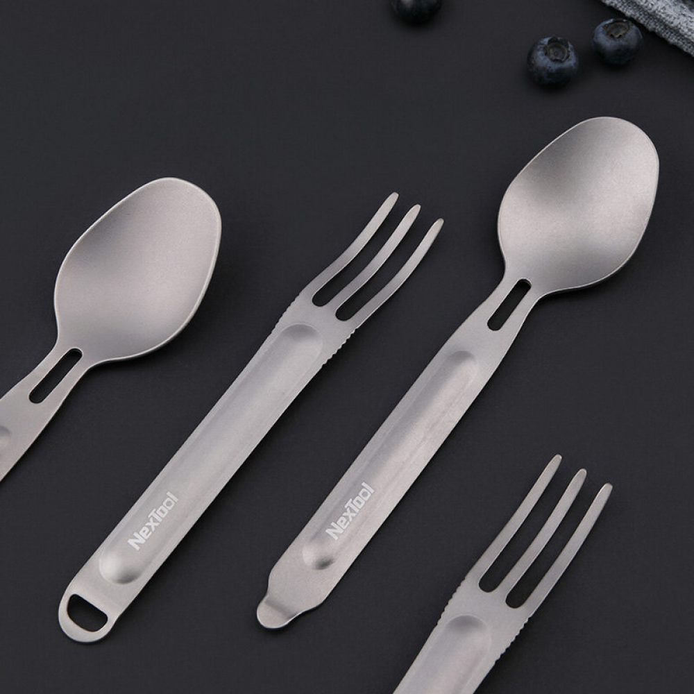 Столовий прибор NexTool Outdoor Spoon Fork KT5525