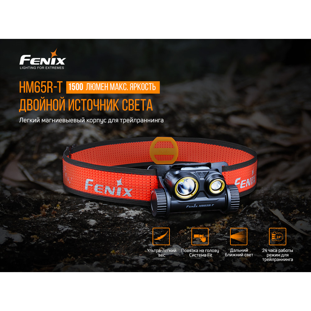 Ліхтар налобний Fenix HM65R-T