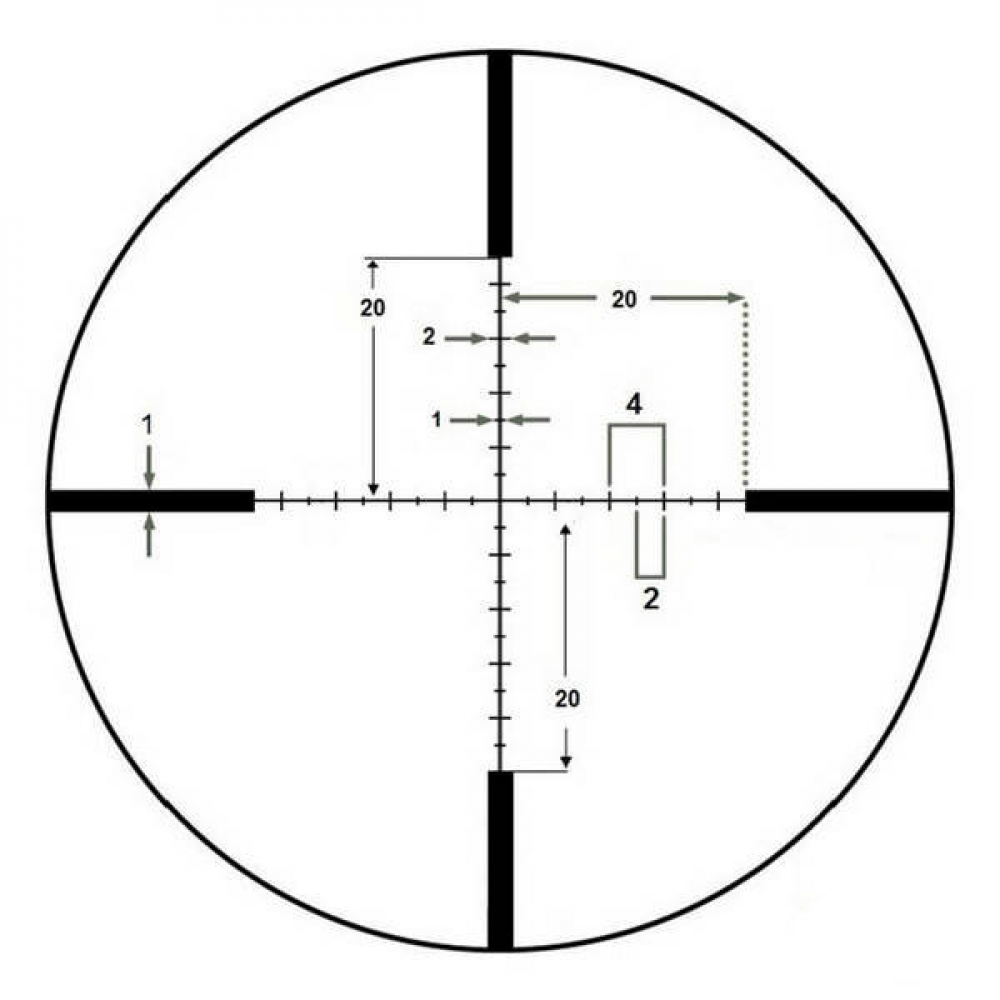 Прицiл оптичний Barska Level 6-24x56 (IR MOA R/G) + Rings