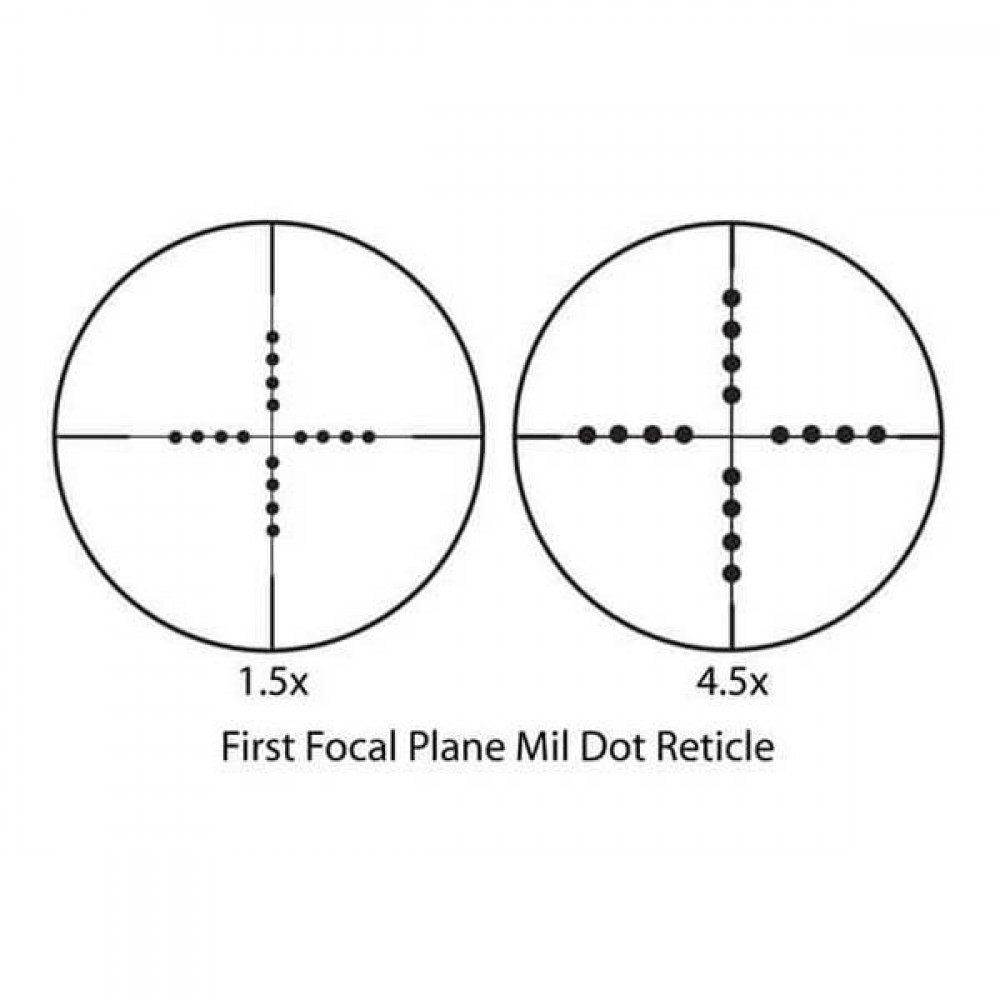 Прицiл оптичний Barska Tactical 1.5-4.5x20 FFP (Mil-Dot) + Rings