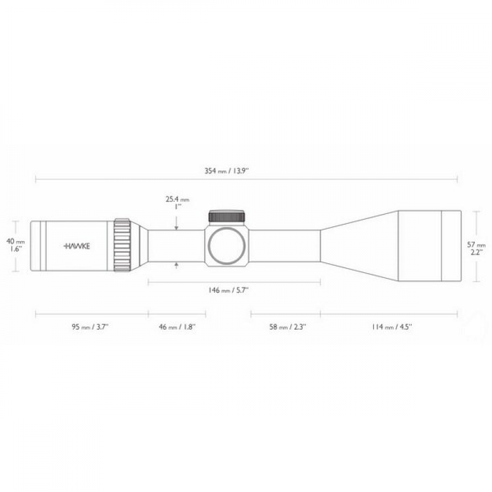 Приціл оптичний Hawke Vantage IR 4-16x50 SF (10x 1/2 Mil Dot IR)