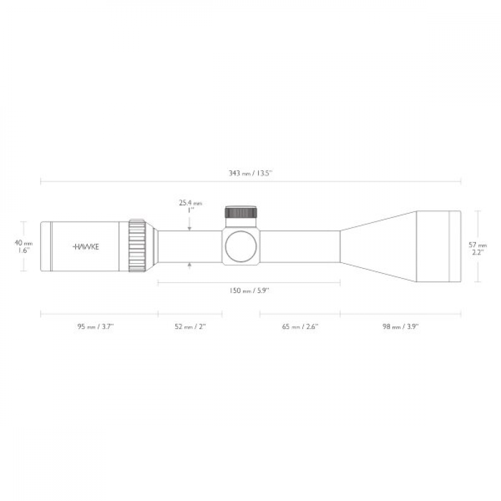 Приціл оптичний Hawke Vantage 3-9x50 (30/30)