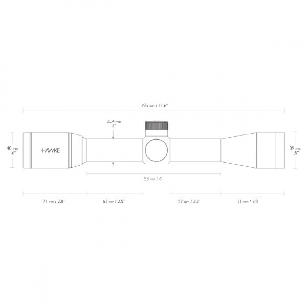 Приціл оптичний Hawke Vantage 4x32 (30/30)