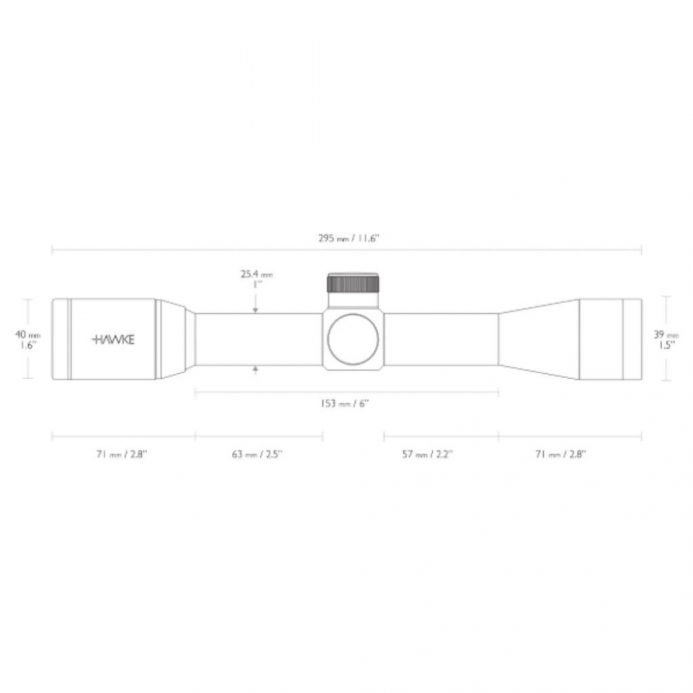 Прицел Hawke Vantage 4х32 сетка 30/30, 1“