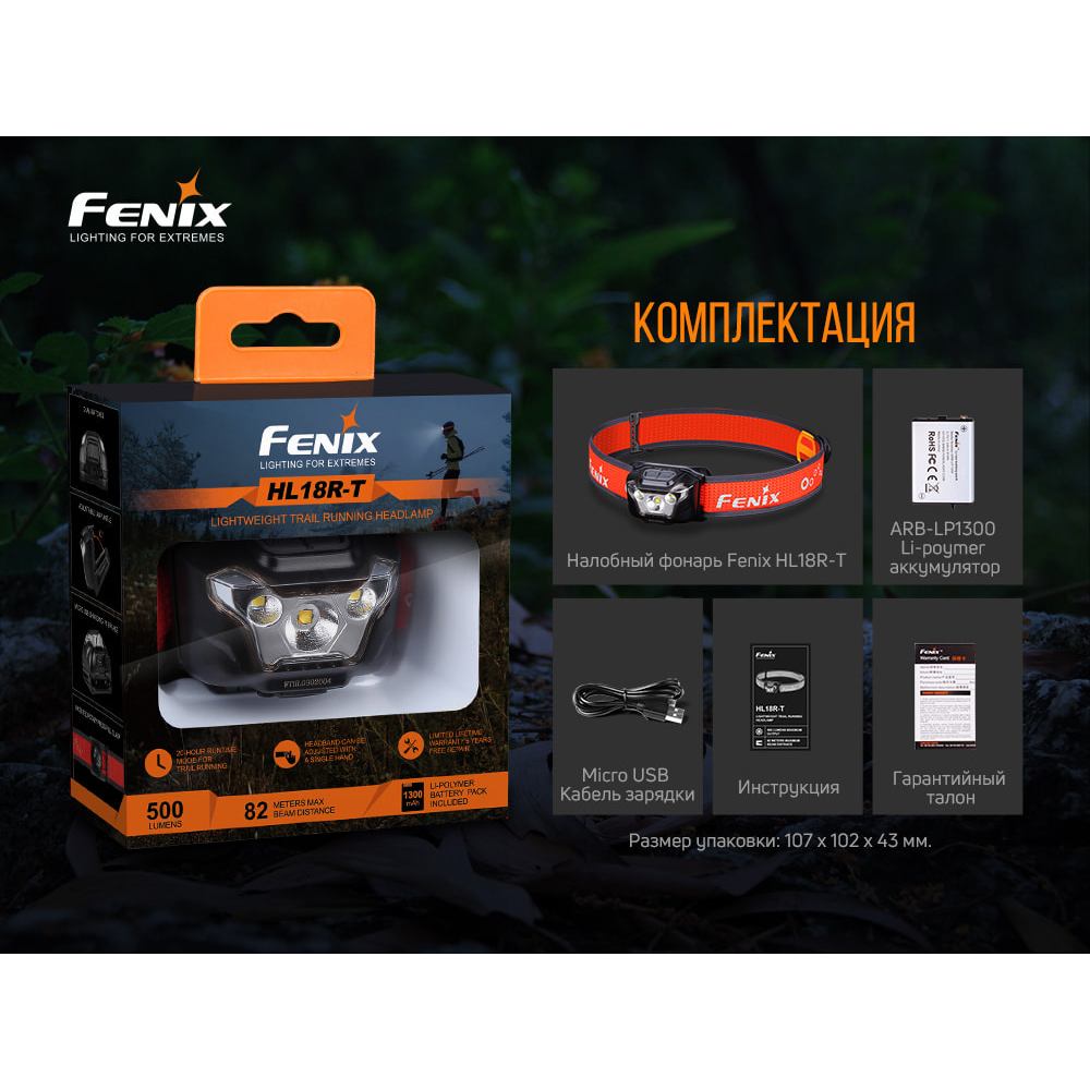 Ліхтар налобний Fenix HL18R-T