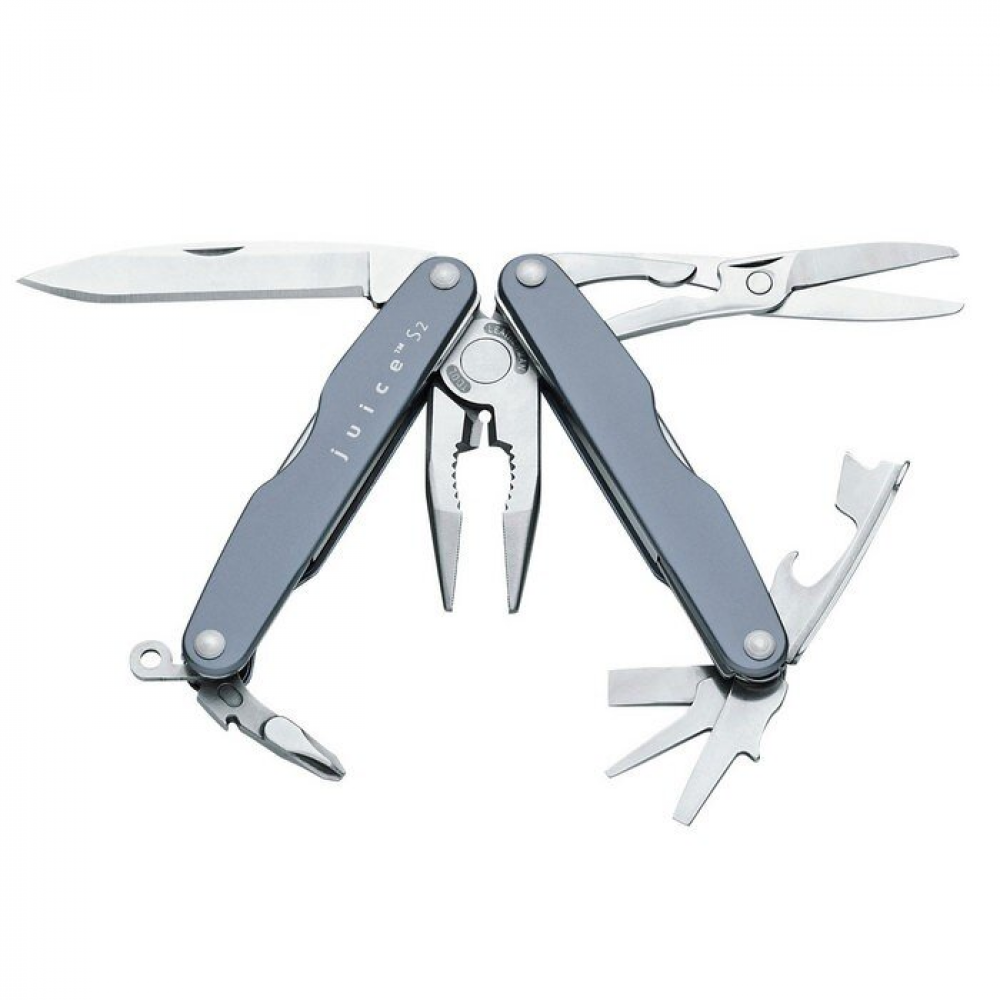 70108192N Набір LEATHERMAN Juice C2 Storm Gray, шкір. чохол, подар коробка