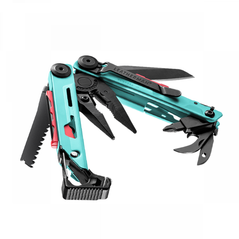 832733 Мультиінструмент LEATHERMAN SIGNAL AQUA, синтетичний чохол, картонна коробка