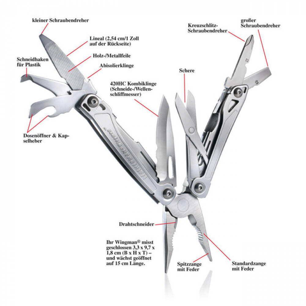 831436 Набір LEATHERMAN Wingman в коробці