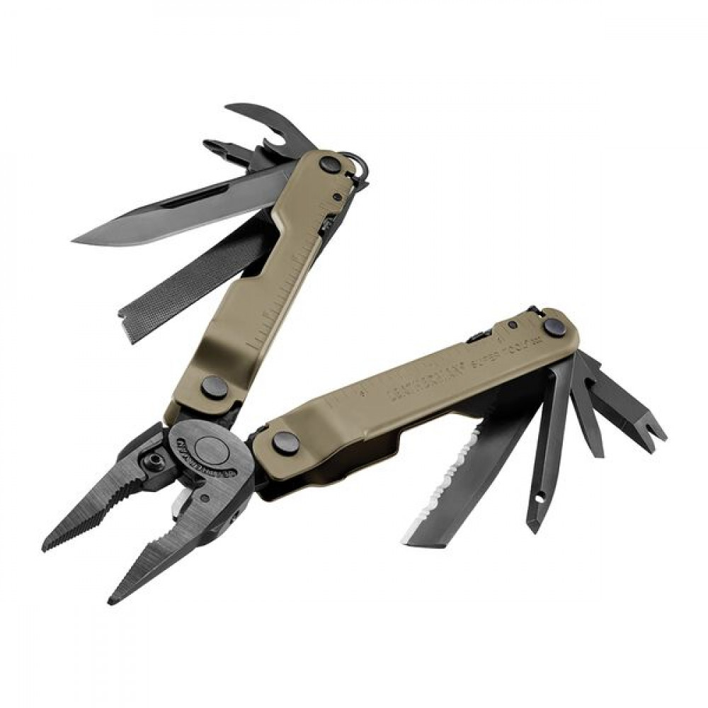 832762 Мультиінструмент LEATHERMAN Super Tool 300M BLACK/COYOTE, чохол MOLLE (черн), карт. кор.