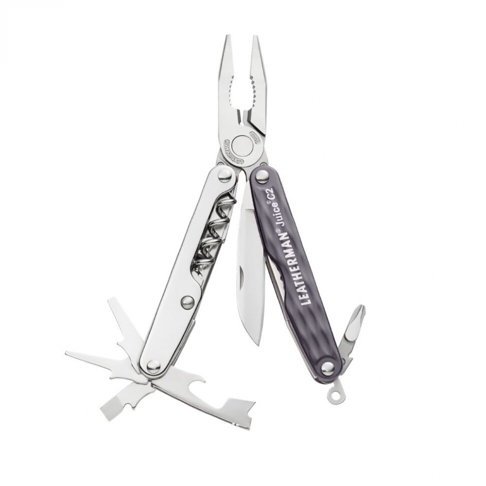 831981 Мультитул Leatherman Juice C2- Granite gray, шкір. чохол, подар.коробка