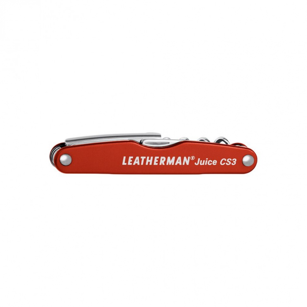 832369 Мультитул Leatherman Juice CS3- Cinnabar orange картонна коробка