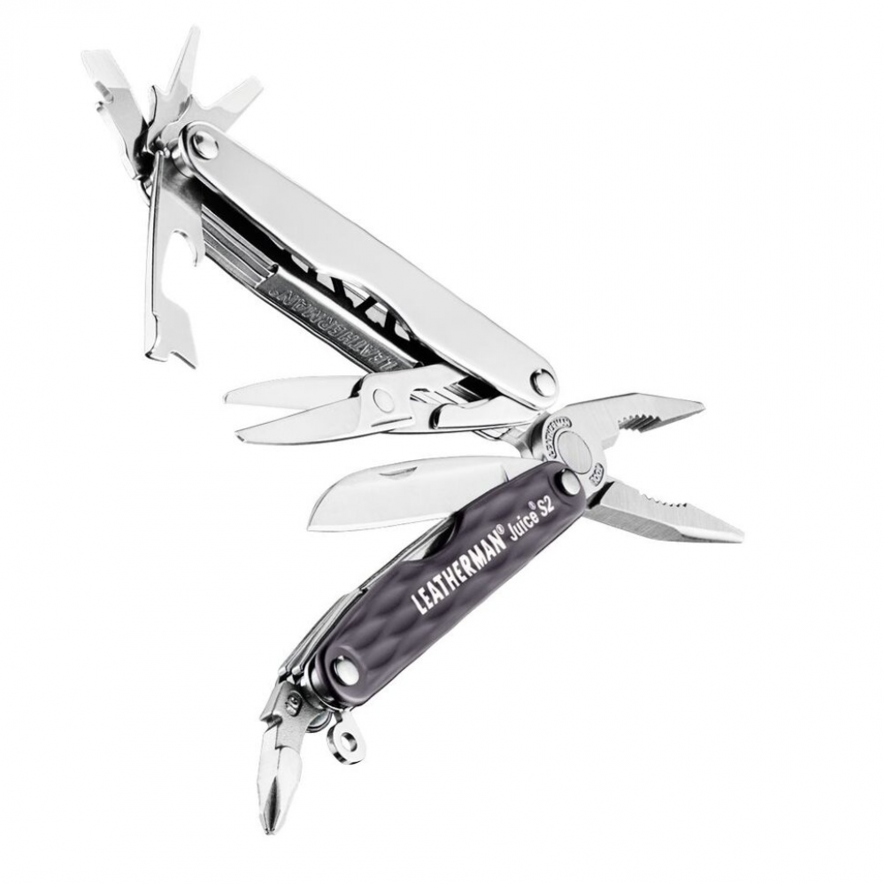 831944 Мультитул Leatherman Juice S2- Granite gray, шкір. чохол, карт.коробка