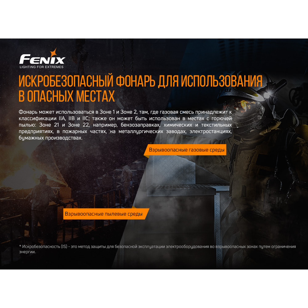 Ліхтар ручний вибухобезпечний Fenix WF30RE