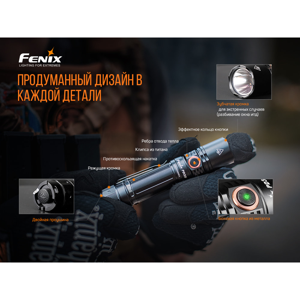 Ліхтар ручний Fenix PD35 V3.0