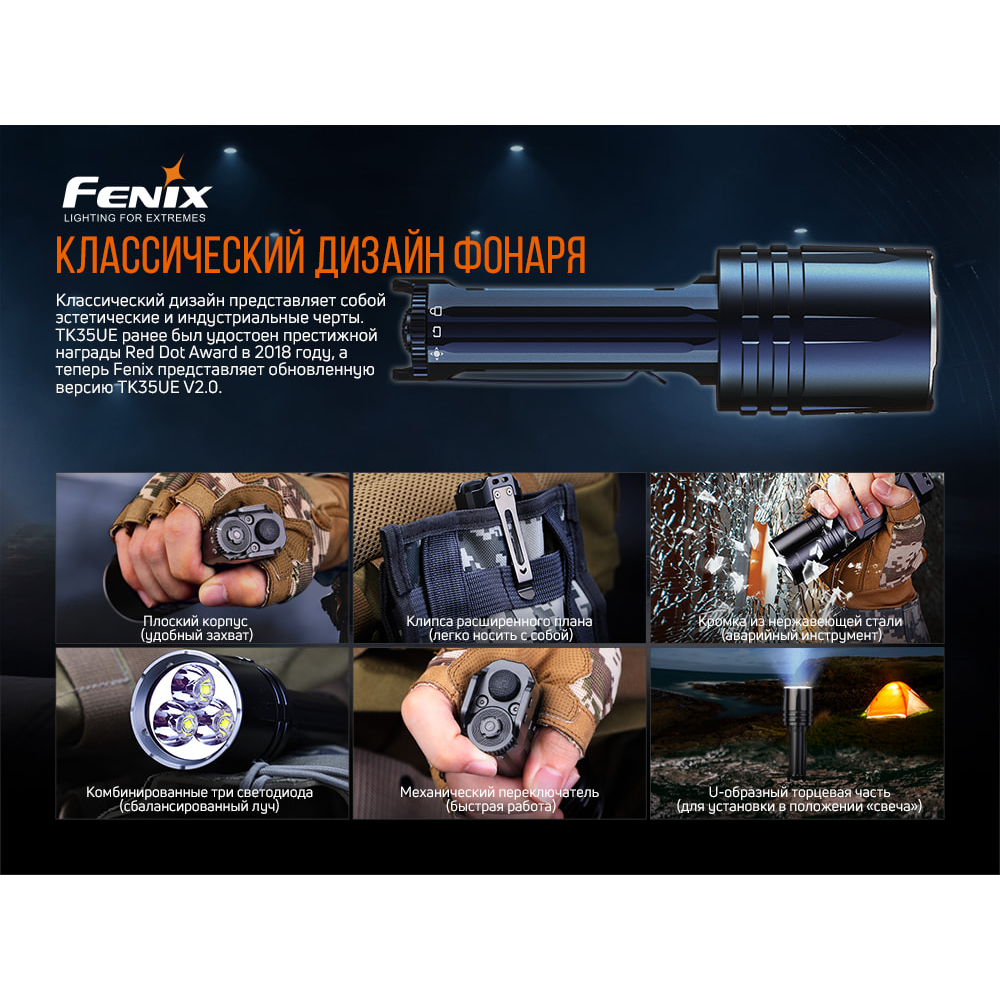 Ліхтар ручний Fenix TK35UE V2.0