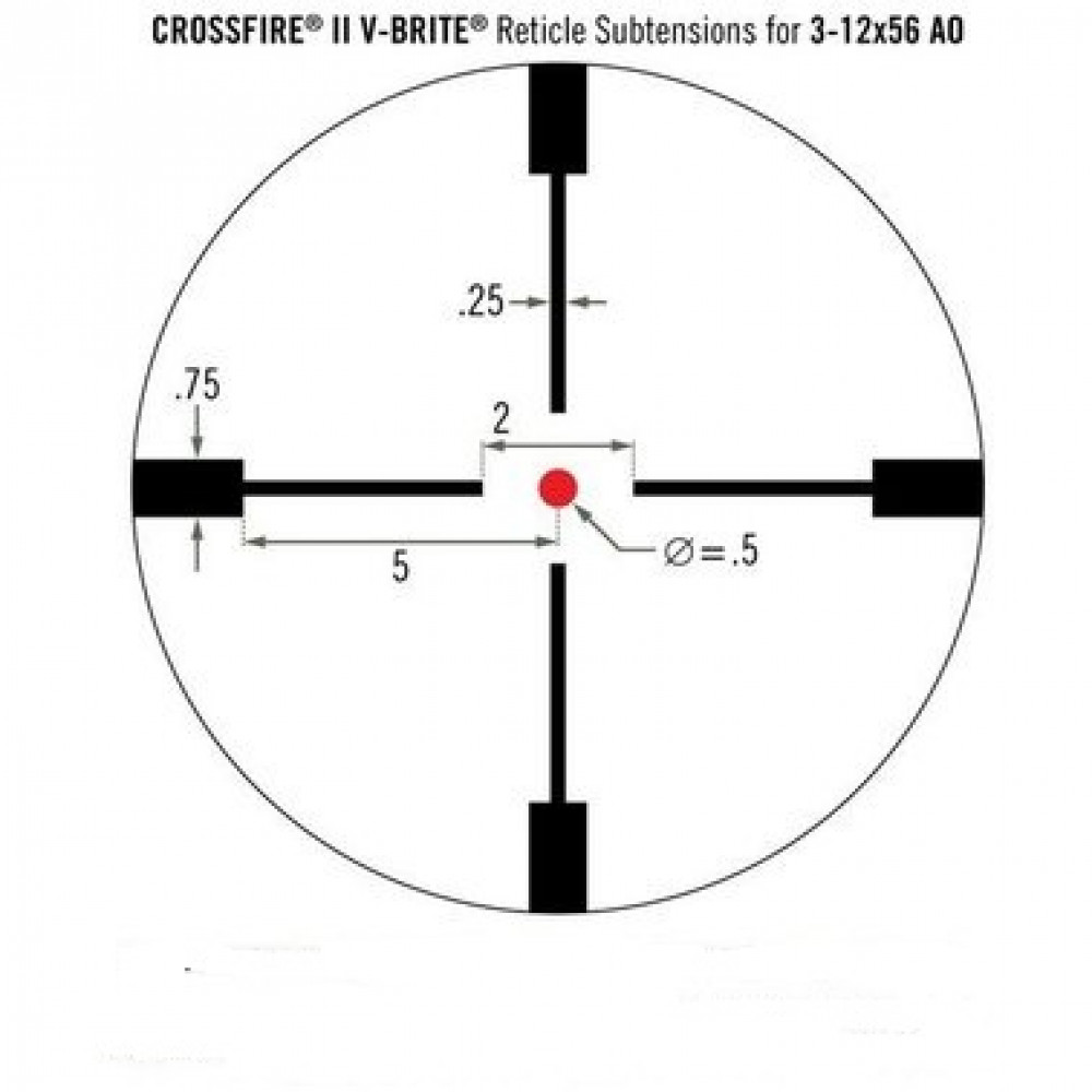 Приціл оптичний Vortex Crossfire II 3-12x56 AO Hog Hunter V-Brite IR (CF2-31049)