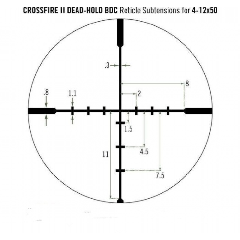 Приціл оптичний Vortex Crossfire II 4-12x50 AO BDC (CF2-31023)