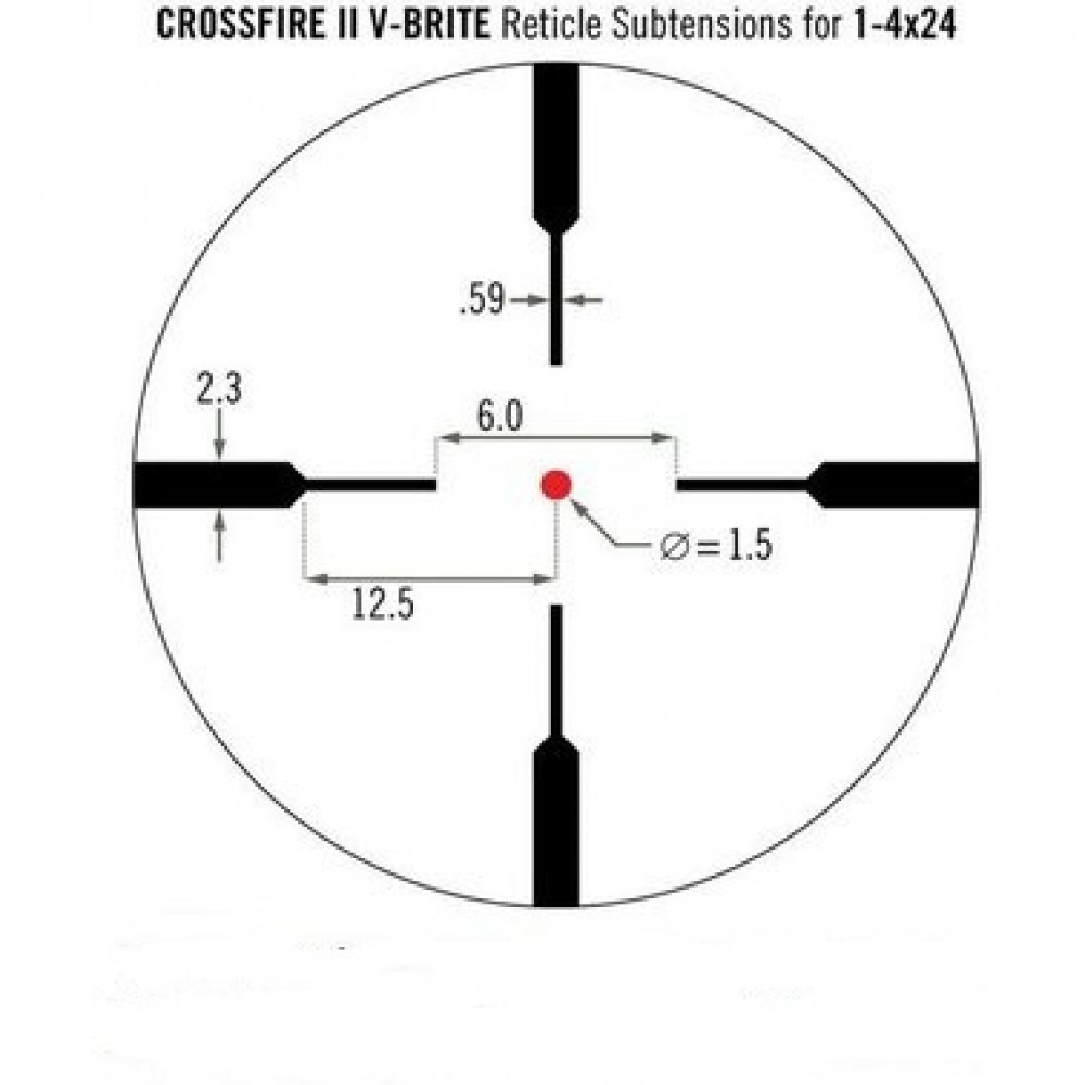 Приціл оптичний Vortex Crossfire II AR1-4x24 V-Brite (CF2-31037)