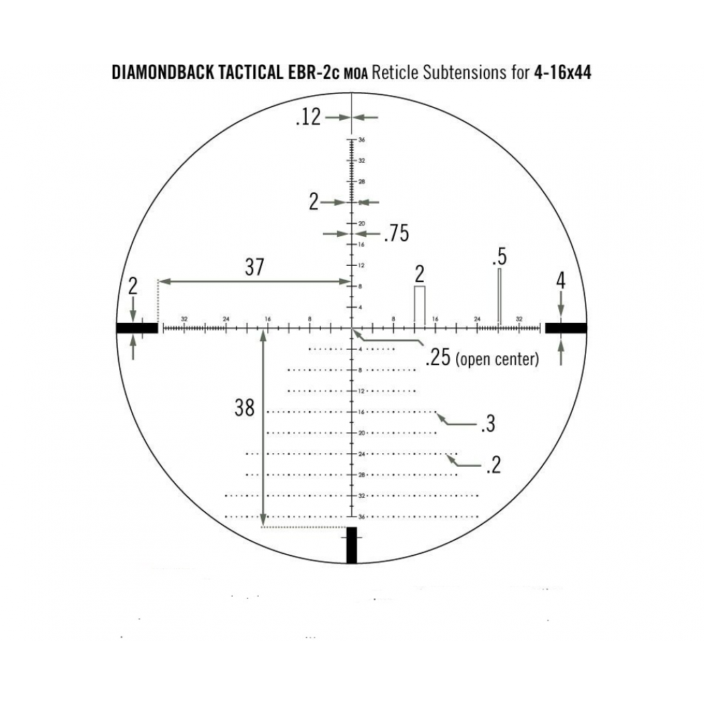 Приціл оптичний Vortex Diamondback Tactical FFP 4-16x44 EBR-2C MOA (DBK-10026)