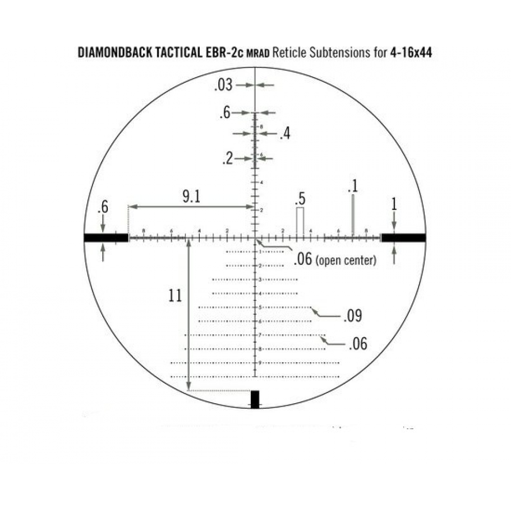 Приціл оптичний Vortex Diamondback Tactical FFP 4-16x44 EBR-2C MRAD (DBK-10027)