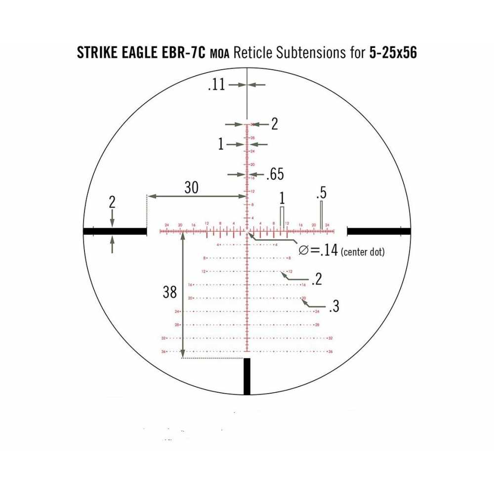 Приціл оптичний Vortex Strike Eagle 5-25X56 FFP EBR-7C(MOA) (SE-52503)