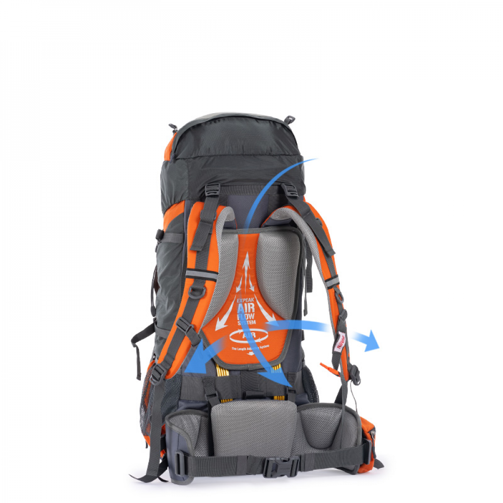 Рюкзак туристичний Naturehike NH70B070-B, 70 л + 5 л, блакитний