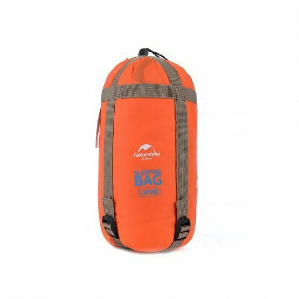 Спальник надлегкий Naturehike Mini Ultra light LW 180 NH15S003-D, Silk-like cotton,  помаранчевий