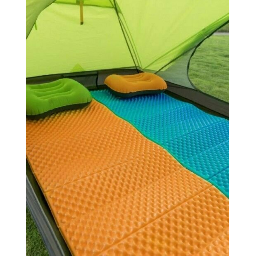 Килимок складний IXPE Naturehike NH19QD008, алюмінієва плівка, 185x56х1,8 см, помаранчевий