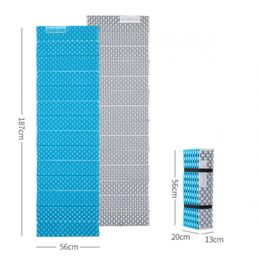 Килимок складний IXPE Naturehike Thickened NH20FCD07, алюмінієва плівка, 25 мм, блакитний