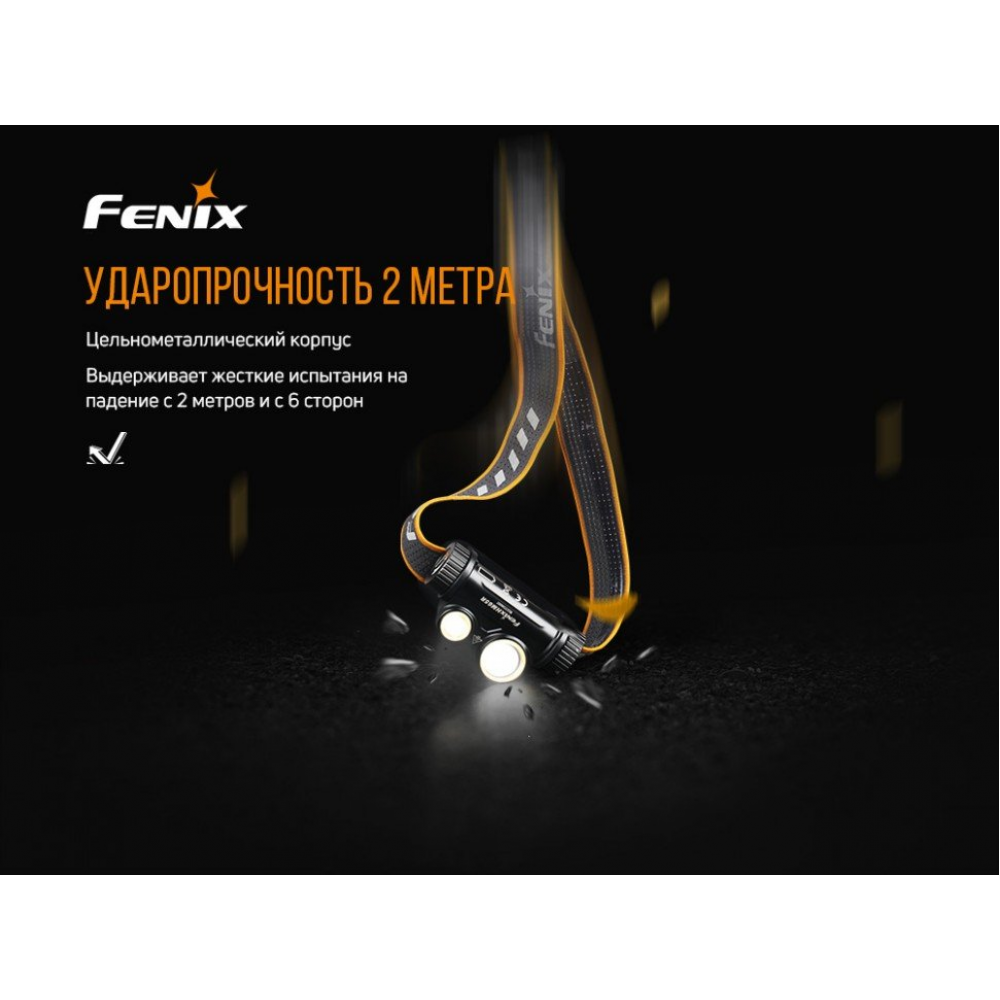 Ліхтар налобний Fenix HM65R + Ліхтар універсальний Fenix E-LITE