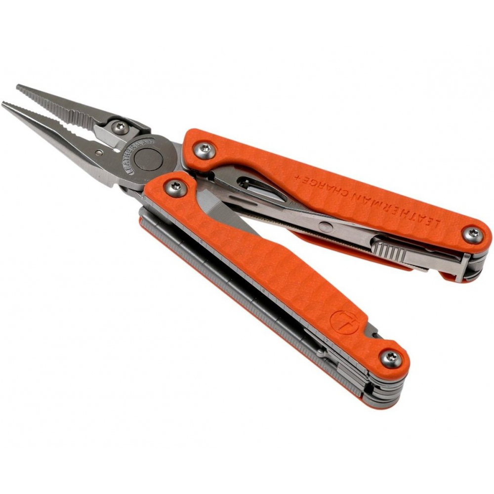 Мультиінструмент Leatherman CHARGE PLUS ORANGE, синтетичний чохол, карт. кор., метрич. біти