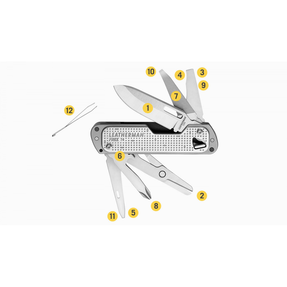 Мультиінструмент Leatherman Free T4 Arctic