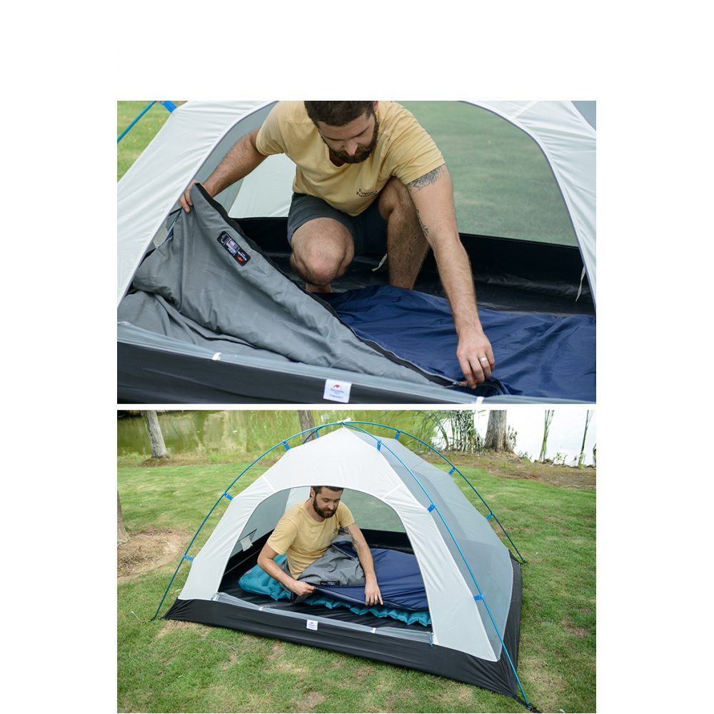 Спальник надлегкий Naturehike Ultra light LW 180 NH15S003-D, (20°C), p-p M, лівий, помаранчевий