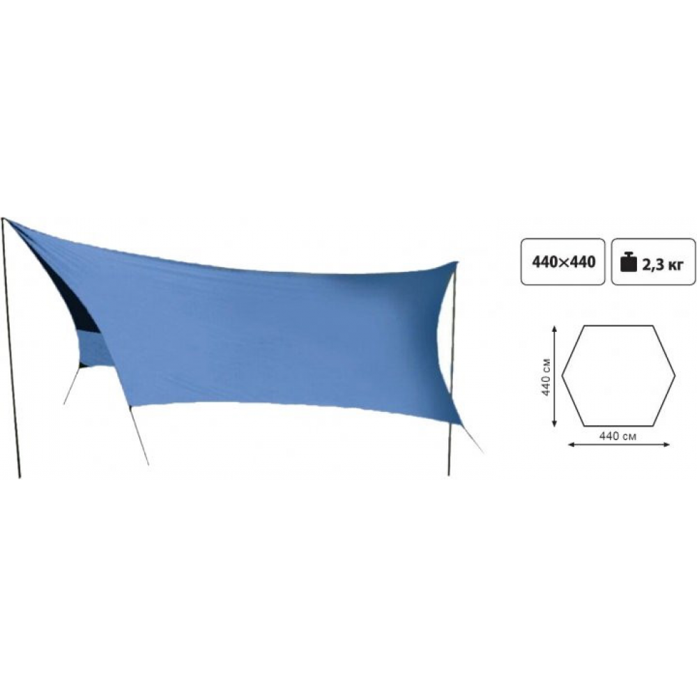 Тент зі стійками Tramp Lite Tent blue