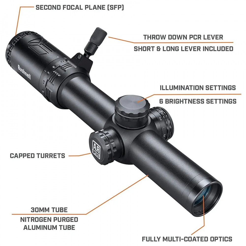 Приціл оптичний Bushnell AR71624I 1-6Х24 AR, .223/5.56 BDC