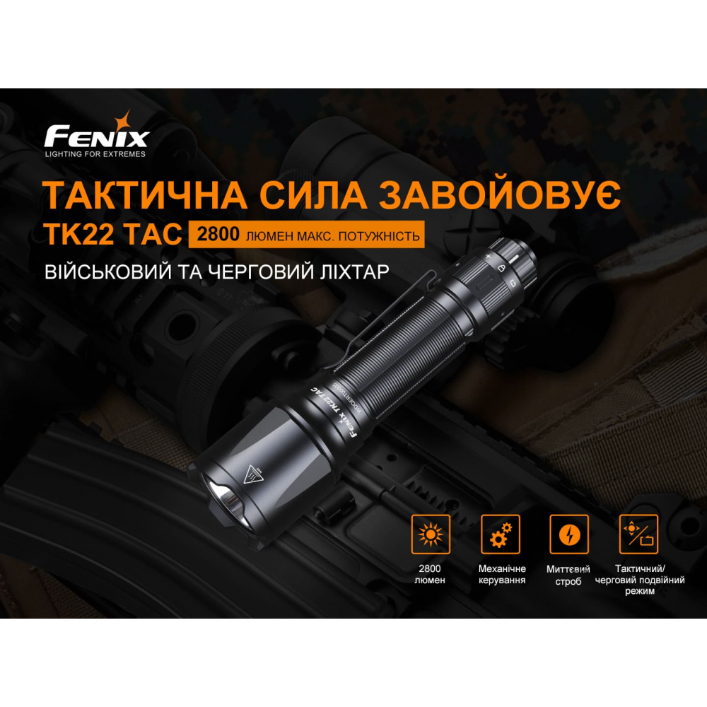 Ліхтар ручний Fenix TK22TAC