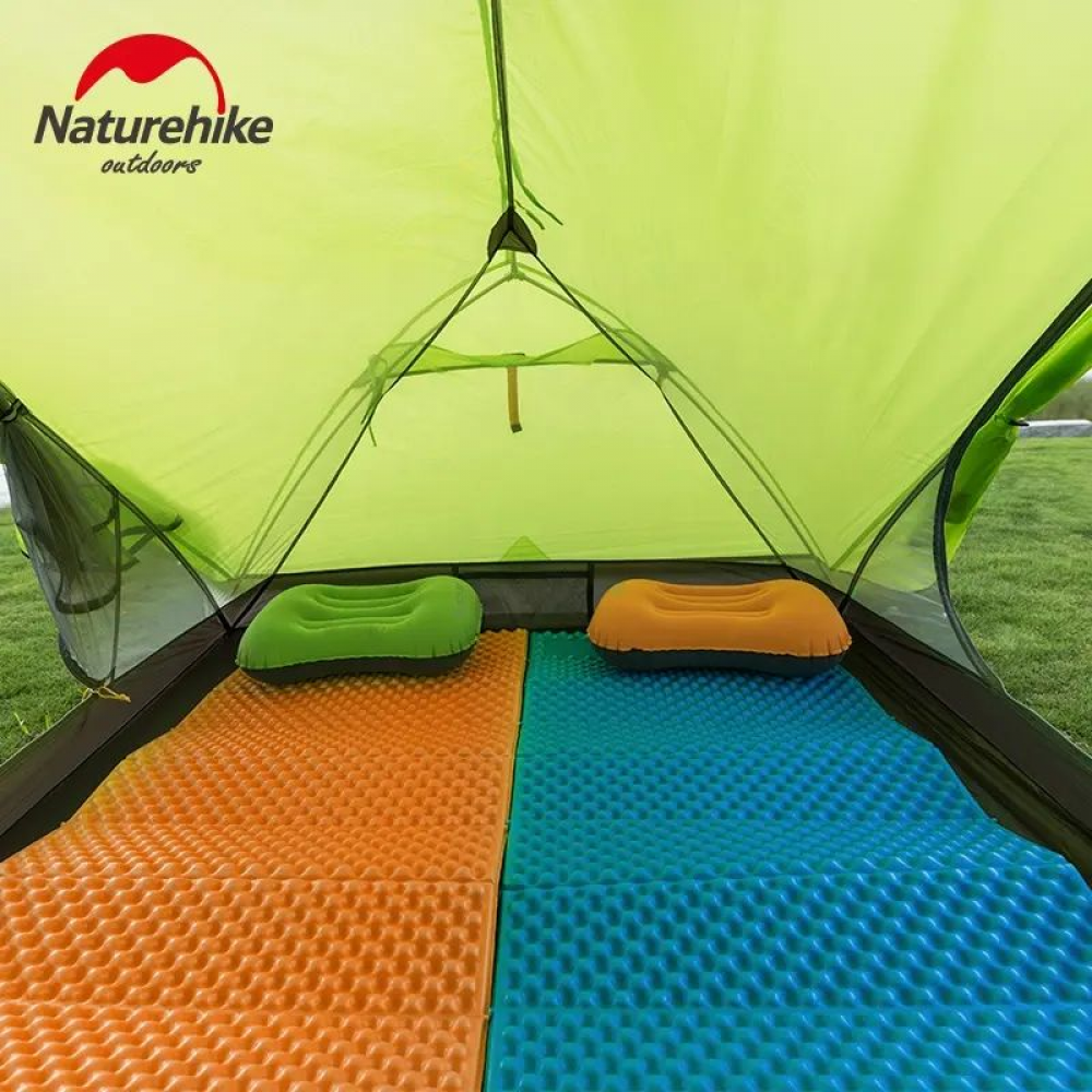 Килимок складний IXPE Naturehike NH19QD008, алюмінієва плівка, 185x56х1,8 см, оливковий зелений