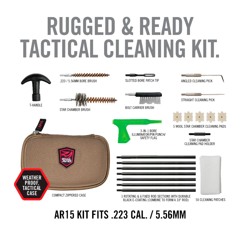 Набір для чистки Real Avid AR-15 Gun Cleaning Kit