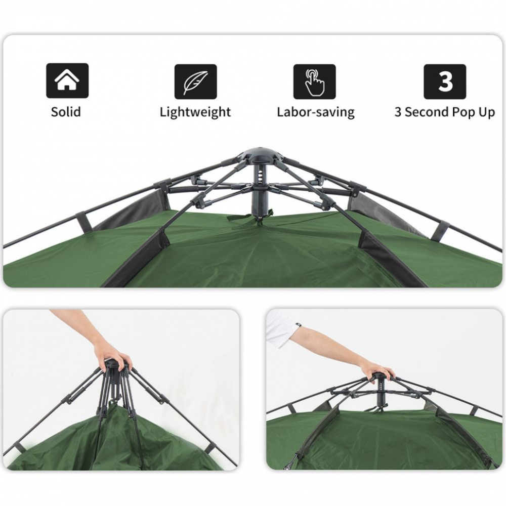 Намет чотиримісний автоматичний Naturehike NH21ZP008, темно-зелений