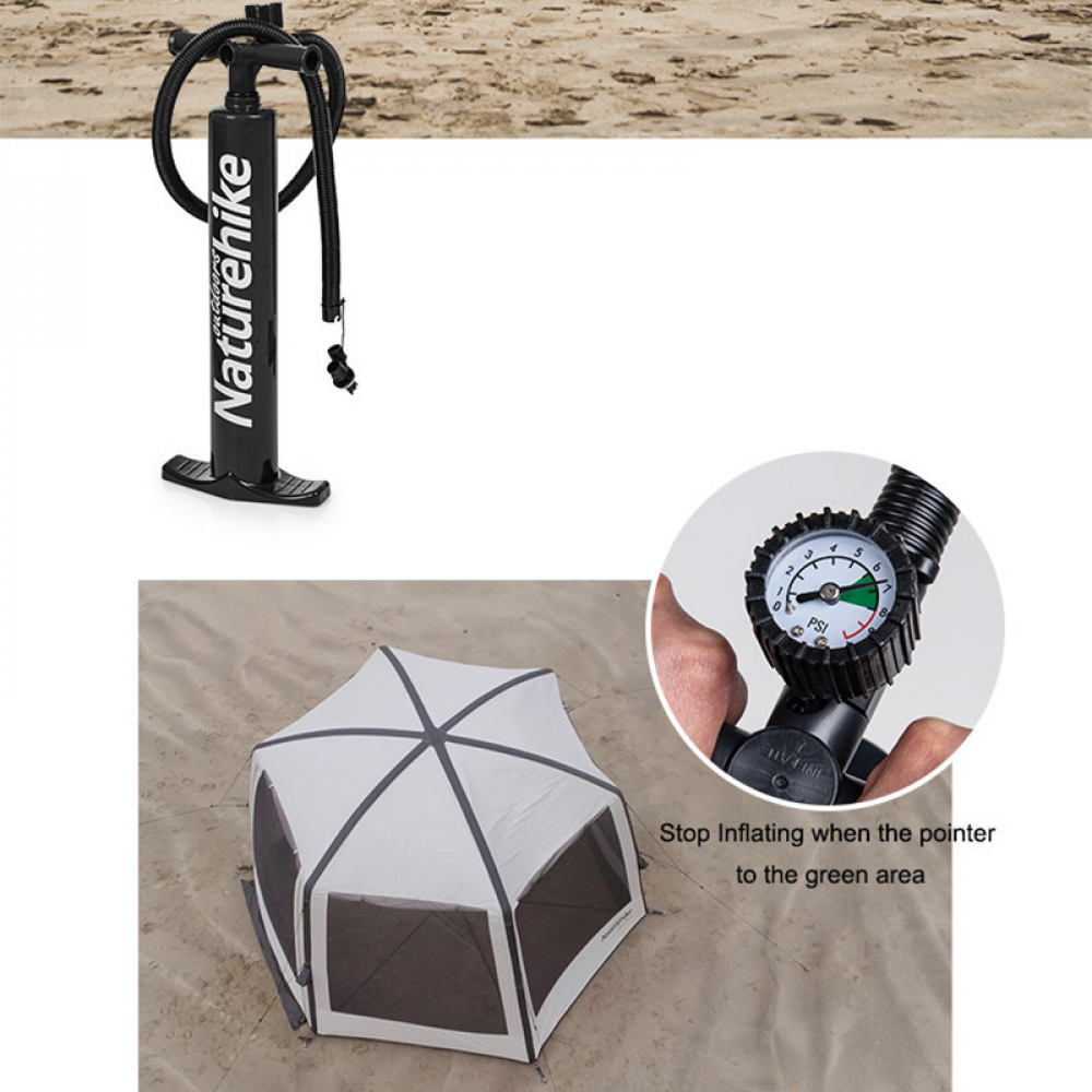 Тент для кемпінгу Naturehike Hexagon Inflatable NH20TM002 380*329*220