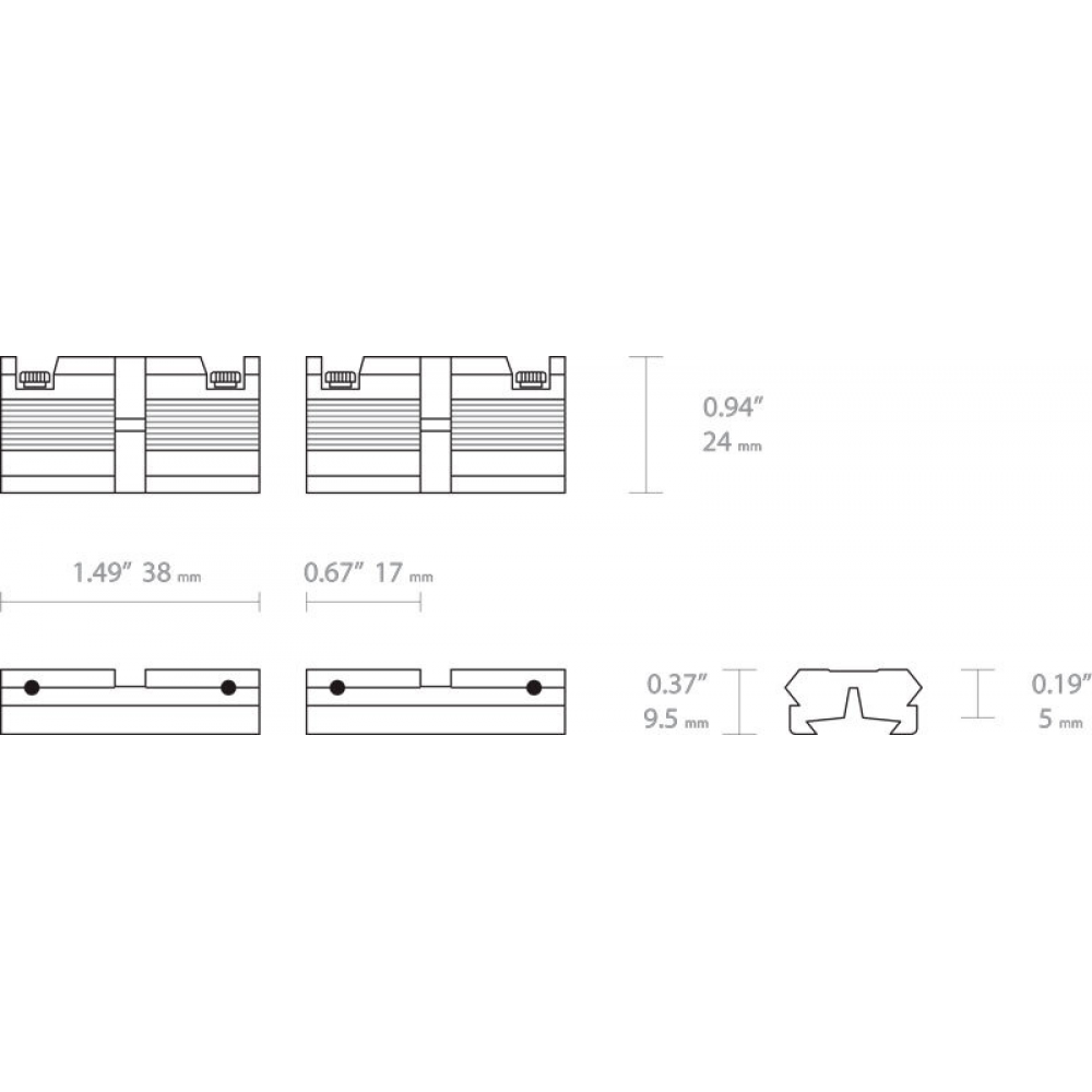 Адаптер Hawke Adaptor Base (роздільний) Weaver 11 мм