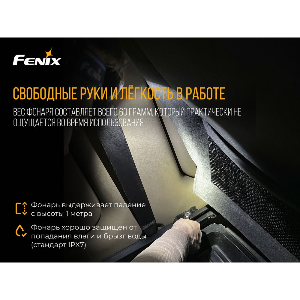 Ліхтар налобний Fenix HL15 чорний