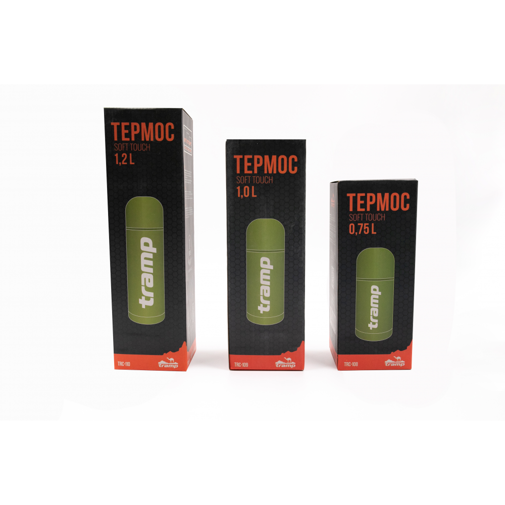 Термос TRAMP Soft Touch 0,75 л, Жовтий