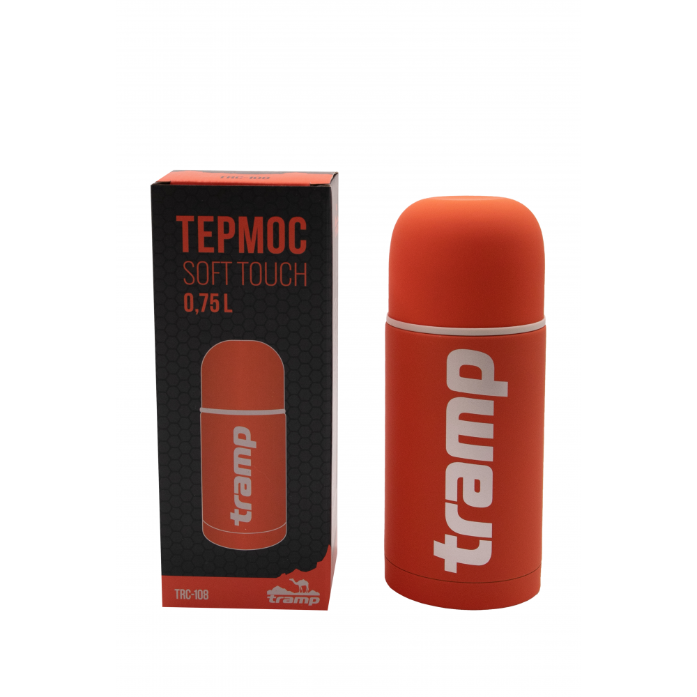 Термос TRAMP Soft Touch 0,75 л, Помаранчевий