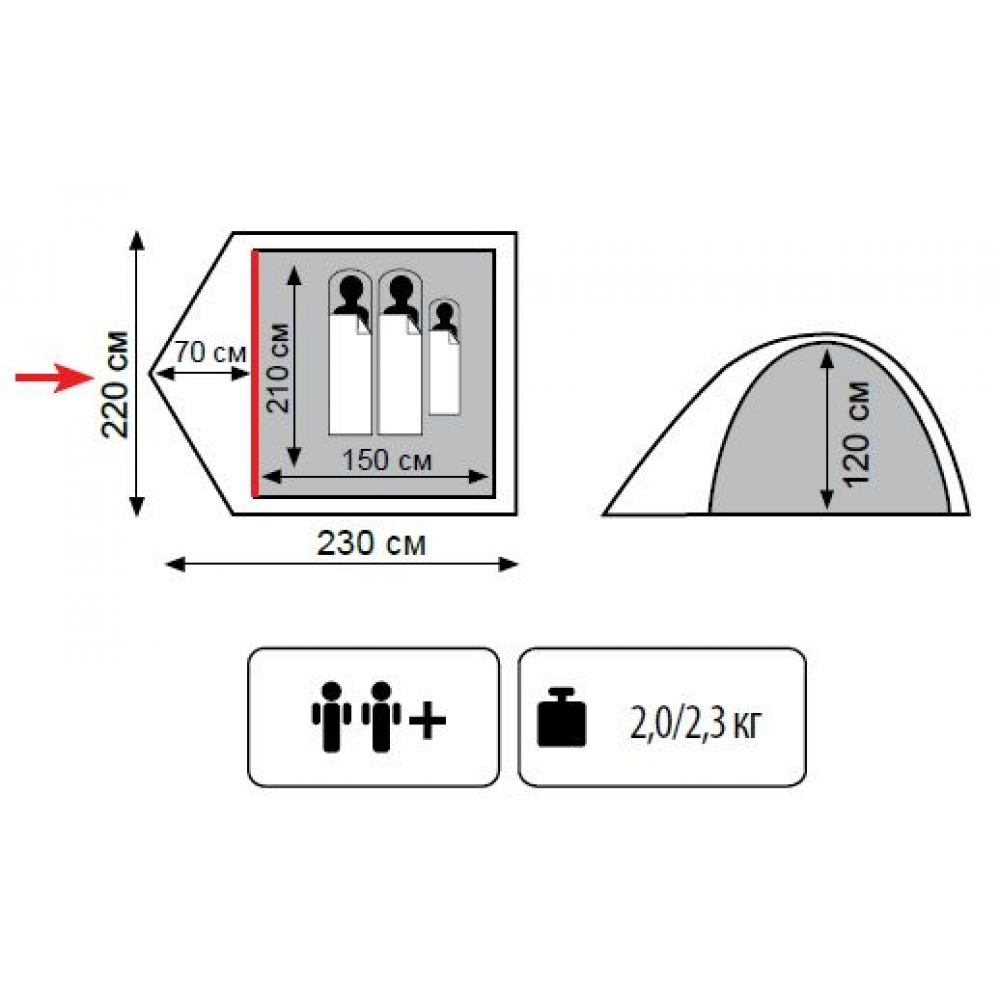 Намет Totem Tepee-2 (v2)