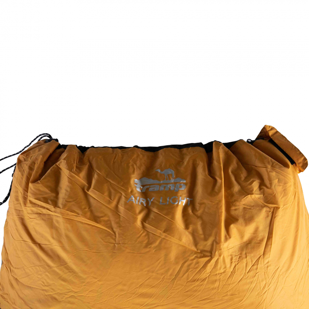 Спальний мішок  Tramp Airy Light ковдра з капюш  правий yellow/grey 190/80 UTRS-057