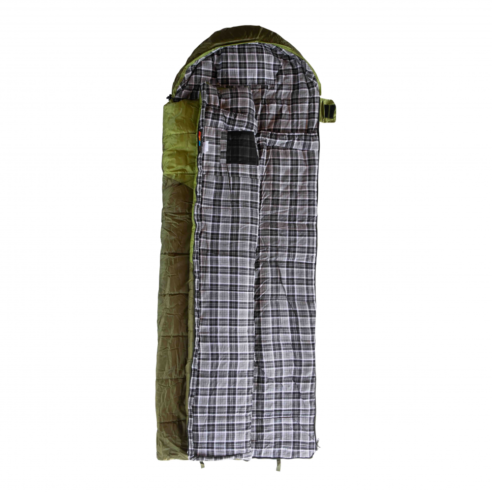 Спальний мішок Tramp Kingwood Regular ковдра лівий dark-olive/grey 220/80 UTRS-053R