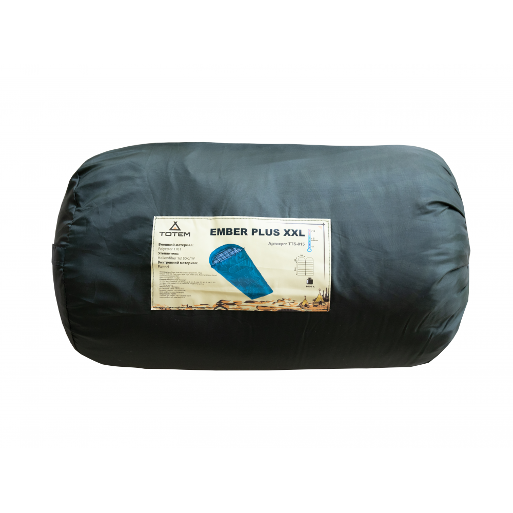 Спальний мішок Totem Ember Plus XXL ковдра з капюш правий olive 190/90 UTTS-015